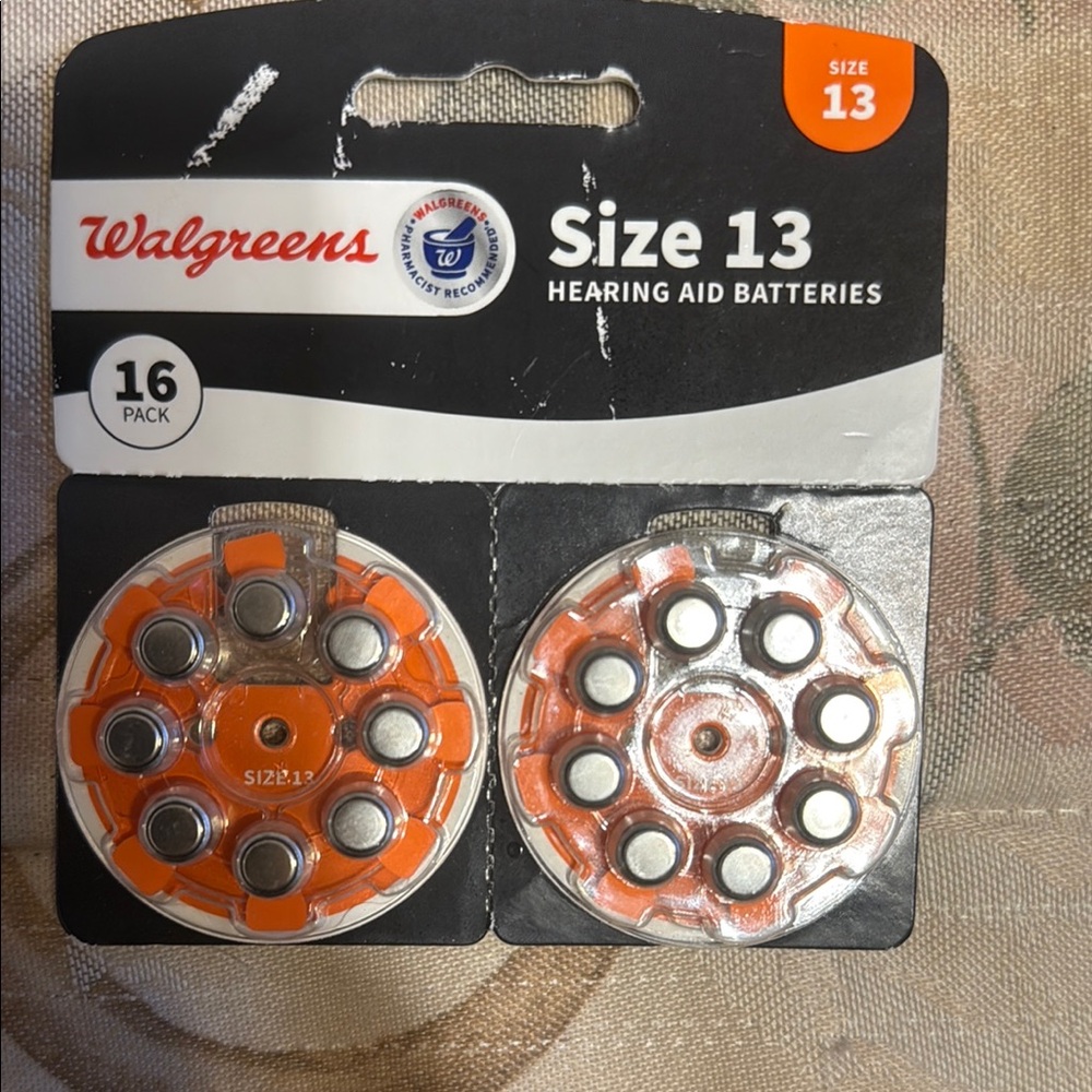 Walgreens Size 13 Hearing Aid Batteries